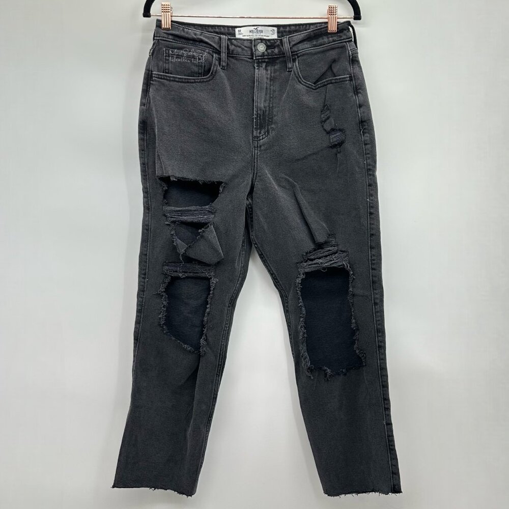 Hollister Curvy Ultra High Rise Vintage Style Straight Stretch Jeans Size 29